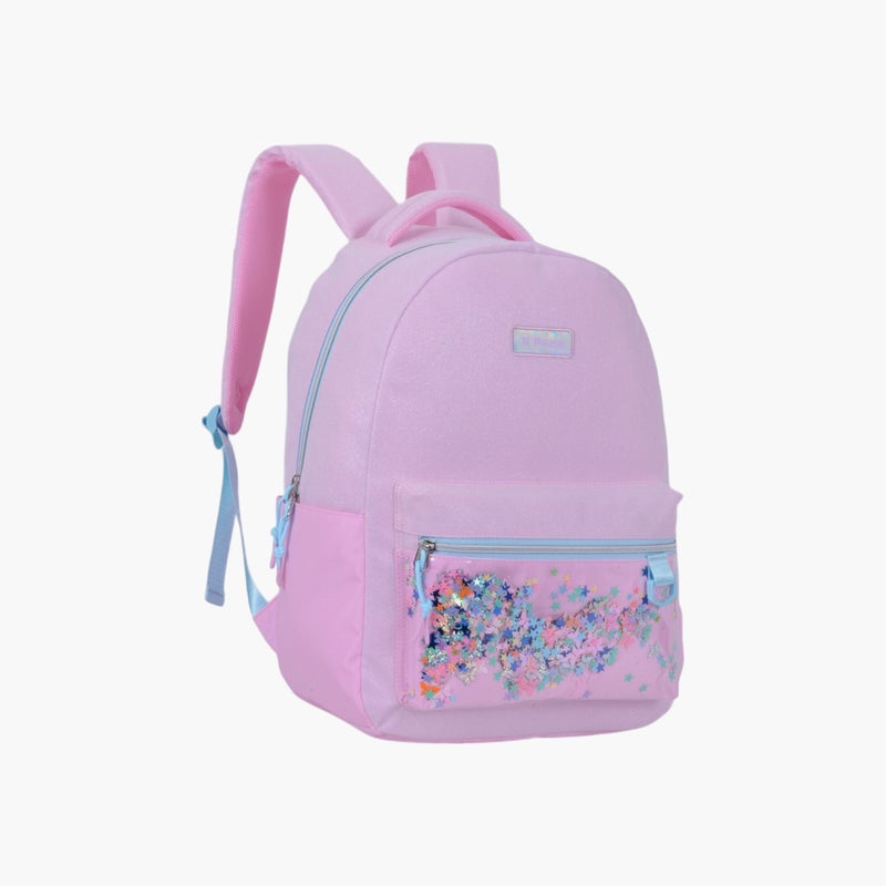 PAUSE Pink Confetti Accent Backpack for Girls - Image 2